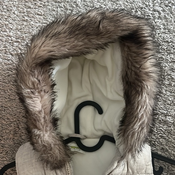 Crazy 8 Girls Puffer Jacket Ivory SZ M (7-8) - Picture 5 of 5